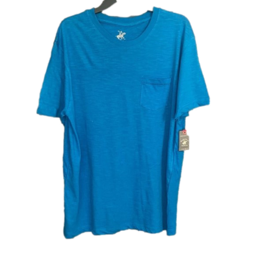 𝅺BEVERLY HILLS POLO CLUB Blue Crewneck T-Shirt NWT